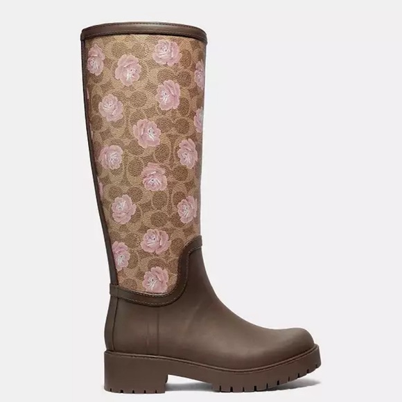 Coach Rainboot With Signature Floral Print - Picture 2 of 6